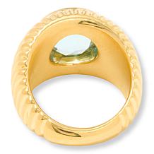 Soave Oro Gemstone 14K Gold Electroform Graduated Ring