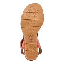 Sofft Verdi II Leather Stacked Wedge Sandal