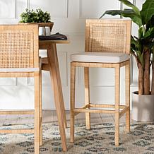 Sofia Casual Rattan Bar Stool 17"W x 20.8"D x 42"H