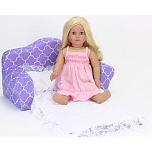 Sophia's by Teamson Kids Print Pull Out Sofa Double Bed for 18" Dolls