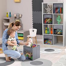 Sorbus 11" Foldable Storage Bin 6-pack with Clear Window