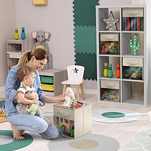 Sorbus 11" Foldable Storage Bin 6-pack with Clear Window