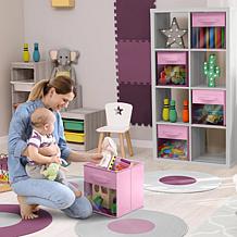 Sorbus 13" Foldable Storage Bin 6-pack with Clear Window