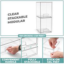 Sorbus 2-Pack Storage Containers with Pull-Out Drawers 