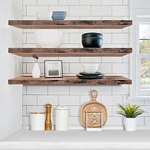 Sorbus 3-Piece Floating Rectangle Shelves 35" x 9"