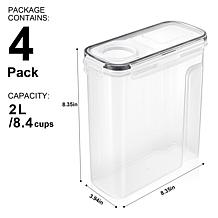 Sorbus 4-pack Medium Food Dispenser Containers