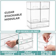 Sorbus 5-Pack Storage Containers with Pull-Out Drawers 