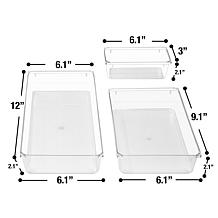 Sorbus 5-pc. Makeup Storage Bins and Drawer Organizer