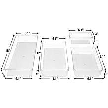 Sorbus 6-pc. Makeup Storage Bins and Drawer Organizer