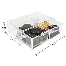 Sorbus Cosmetic Case with 2 Square Drawers