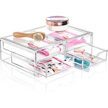 Sorbus Large Stackable Acrylic Drawers - 4 Drawers
