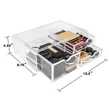 Sorbus Large Stackable Acrylic Drawers