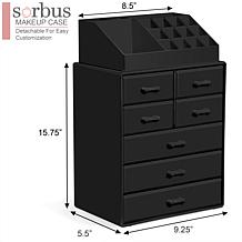 Sorbus Makeup Organizer, Brush Holder and Storage Drawers