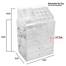 Sorbus Marble 7-Drawer Makeup and Jewelry Storage Case