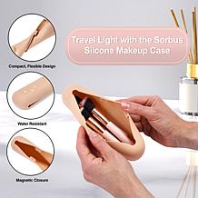 Sorbus Travel Waterproof Silicone Makeup Brush Organizer