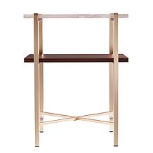 Southern Enterprises Ardmillan Square Faux Marble End Table w/ Storage