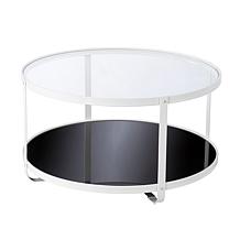 Southern Enterprises Bartondale Glass Top Cocktail Table