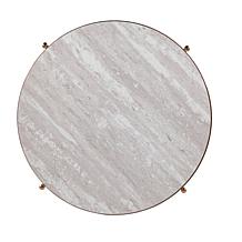 Southern Enterprises Blenheim Round Faux Marble Cocktail - Champagne