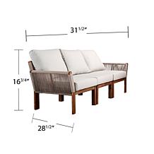 Southern Enterprises Brendina Outdoor 3-Seater Sofa