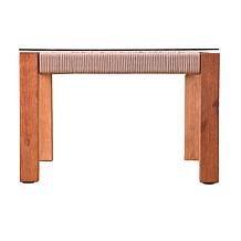 Southern Enterprises Brendina Outdoor Glass - Top Cocktail Table