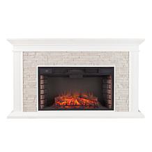 Southern Enterprises Canyon Heights Faux Stone Electric Fireplace