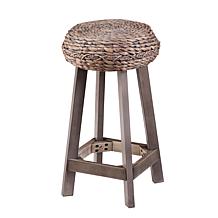 Southern Enterprises Drayton Round Water Hyacinth Stools 2-pack - 24"