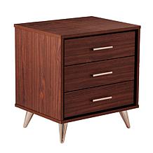 Southern Enterprises Ekstene Bedside Table - Walnut