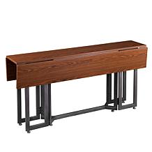 Southern Enterprises Holly&Martin Driness DropLeaf Table- Dark Tobacco