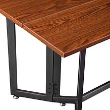 Southern Enterprises Holly&Martin Driness DropLeaf Table- Dark Tobacco