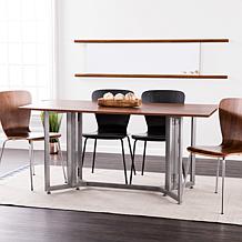 Southern Enterprises Holly&Martin Driness DropLeaf Table- Dark Tobacco