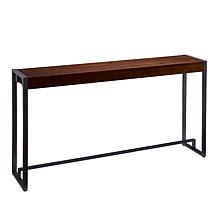 Southern Enterprises Holly&Martin Macen Console- Dark Tobacco/Gunmetal