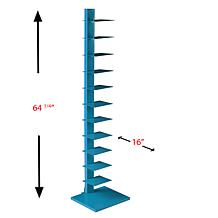 Southern Enterprises Jersey Spine Tower Shelf - Cyan