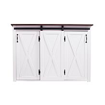 Southern Enterprises Leshire Barn-Door Kitchen Island