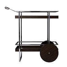 Southern Enterprises Lorengo Rolling Bar Cart