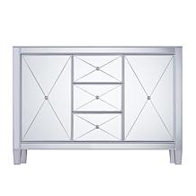 Southern Enterprises Mirage 3-Drawer Mirrored Cabinet