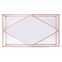 Southern Enterprises Nicholance Contemporary Glass-Top Cocktail Table