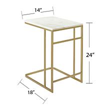 Southern Enterprises Oliver Marble C-Table