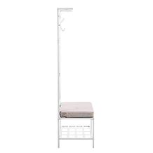 Southern Enterprises Owen Entryway Bench/Storage Rack - Matte White