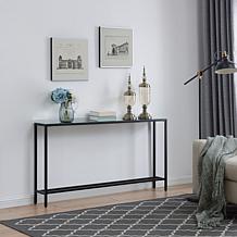 Southern Enterprises Pinsley Narrow Long Console Table - Black