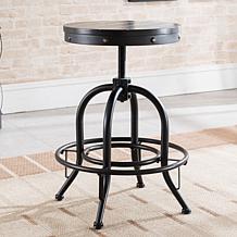 Southern Enterprises Serwyn Industrial Adjustable Stool - Black