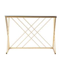 Southern Enterprises Tara Modern Glass Top Desk
