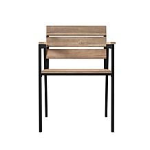 Southern Enterprises Villanda Slatted Outdoor Chairs 2pc Set