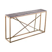 Southern Enterprises Volare Faux Stone Console Table