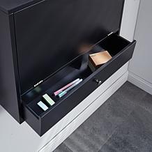 Southern Enterprises Wall Mount Laptop Desk - Black