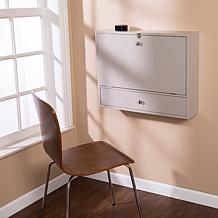 Southern Enterprises Wall Mount Laptop Desk - Warm Gray