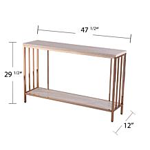 Southern Enterprises Youngston Faux Marble Console Table