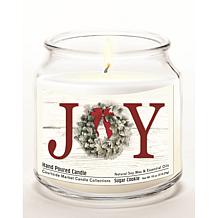 Soy Wax Candle with Essential Oils + Glass Lid - Christmas Joy