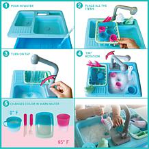 SPLASHFUN: Wash-up Kitchen Sink Play Set w/ Running Water