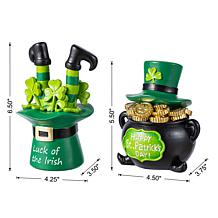St. Patrick's Resin Table Decor 2-piece Set