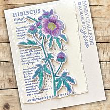 Stamps by Me Vintage Script Floral Stamps and Dies - Set of 2